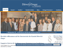 Tablet Screenshot of duewel-zinger.de